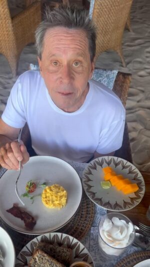Brian Grazer Instagram - Waking up in Sumba, fortifying while I wait for the wave 🌊 report🏄🏼!!
Sumba is one of the most special places on the planet…well worth the trek 🌏…known as the forgotten island.  The Sumbanese people are truly the kindest