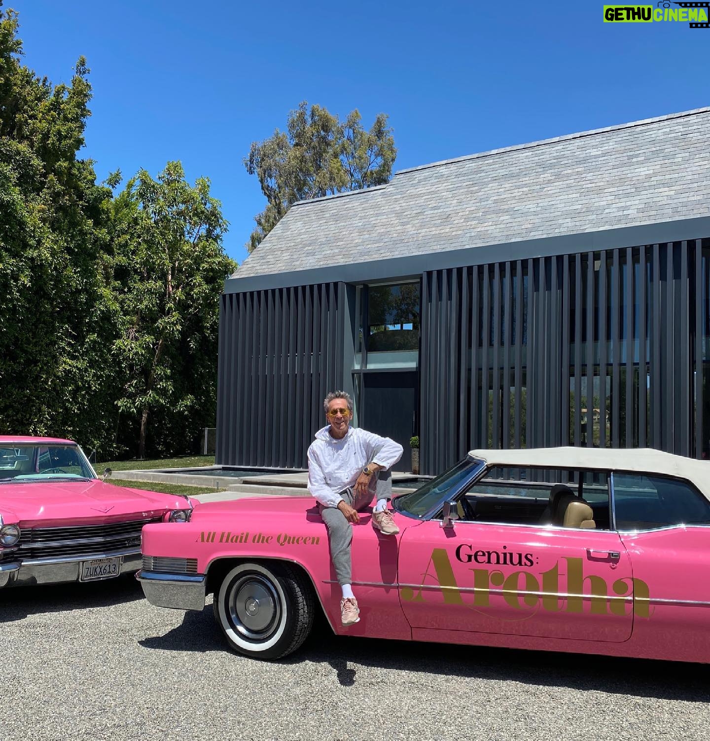 Brian Grazer - 1.6K Likes - Look who just stopped by! The fleet of @NatGeoGenius pink Cadillacs 💖 cruising around LA this wkend to celebrate Aretha Franklin as our GENIUS this season!! What a “genius” way to celebrate the Queen of Soul! #GeniusAretha @rosebowlstadium @dodgerstadium @santamonicapier @AmoebaHollywood and #runyoncanyon @natgeotv