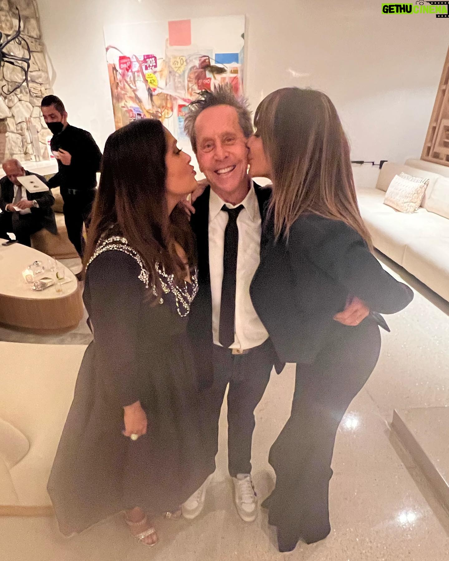 Brian Grazer - 1.5K Likes - Lucky guy I am hanging with these two super talents 💥 @salmahayek #hollywoodstar #gianninafacio #houseofgucci @houseofguccimovie
