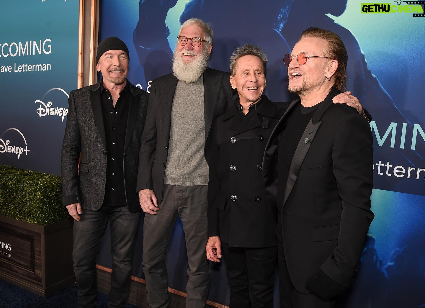 Brian Grazer - 1.5K Likes - This doc is a spiritual experience! Getting behind the scenes on how Bono and The Edge create music (Sunday Bloody Sunday for one…) was revelatory for me.
In their hometown of Dublin, they reconfigure the band’s biggest hits and songs from the last 40 years…such a great watch!!
Well done @letterman
#morganneville
Streams today on @disneyplus @imaginedocs