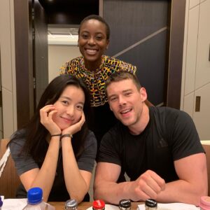 Brian J. Smith Instagram - With the lovely @tracyifeachor_ and @hanhyojoo222 during a @treadstone table read.