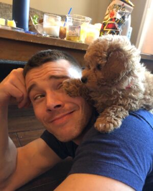 Brian J. Smith Instagram - Play time with @thesistershundchken 🐶 
#maltipoosofinstagram