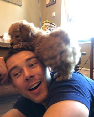 Brian J. Smith Instagram - Play time with @thesistershundchken 🐶 
#maltipoosofinstagram