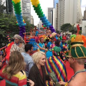 Brian J. Smith Instagram - HAPPY PRIDE!! Fondly remembering this magical moment from a few years ago in São Paulo. It was unreal. Sorry to be missing the fun in NYC, but wishing everyone there and around the world the best of prides. Love from Budapest!!