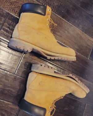 Brian J. White Instagram - Put in so much yardwork today... my @timberland boots caught 🔥 and ⚰️ on me. Never seen that happen before. 🤯

Thx for the years of service to my favorite boots. 🫡🙏🏾