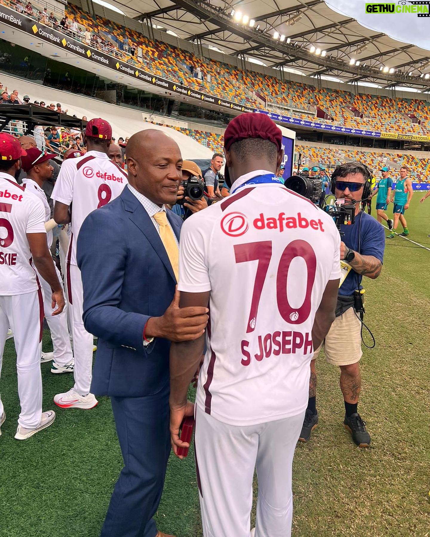 Brian Lara - 3 Likes - I will cherish these pics forever!
Just left the shores of Australia and I’m already missing its beauty.
This place continues to put a smile on my face whenever I am in town. Great nation, sports loving people and a landscape second to none. On this occasion though I left with my heart filled with joy after watching a very young and inexperienced West Indies team battle against the world champions, producing one of the greatest upsets in world sport. The pic above is just to say how happy I am that two of our greatest cricketing legends got the opportunity to turn on their TVs and watch such remarkable feat by our boys. They are the founding members of our proud cricketing history.
Pat and Kraigg, your respective team members thank you for a memorable 2 Test series that we all now wish we had a decider. One quiet man in the background I want to big up is coach @andrencoley thank you for the belief you always had in the boys.
@foxsports thank you for the opportunity to work with some really brilliant people.
.
Till next time OZ.