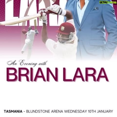 Brian Lara - 3 Likes - First stop Blundstone Arena Hobart
See you there!!
#fans #lookingforward