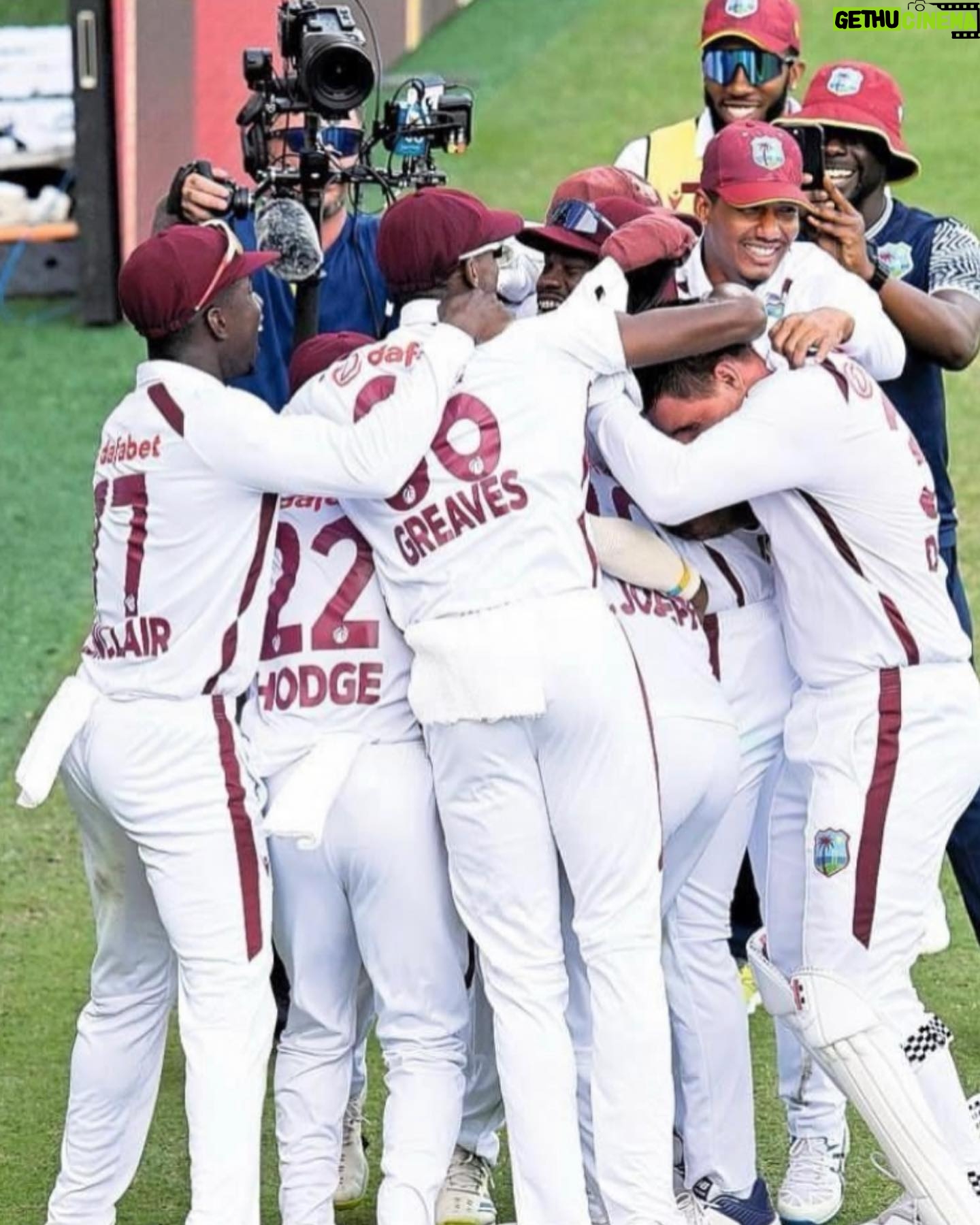 Brian Lara - 3 Likes - I will cherish these pics forever!
Just left the shores of Australia and I’m already missing its beauty.
This place continues to put a smile on my face whenever I am in town. Great nation, sports loving people and a landscape second to none. On this occasion though I left with my heart filled with joy after watching a very young and inexperienced West Indies team battle against the world champions, producing one of the greatest upsets in world sport. The pic above is just to say how happy I am that two of our greatest cricketing legends got the opportunity to turn on their TVs and watch such remarkable feat by our boys. They are the founding members of our proud cricketing history.
Pat and Kraigg, your respective team members thank you for a memorable 2 Test series that we all now wish we had a decider. One quiet man in the background I want to big up is coach @andrencoley thank you for the belief you always had in the boys.
@foxsports thank you for the opportunity to work with some really brilliant people.
.
Till next time OZ.