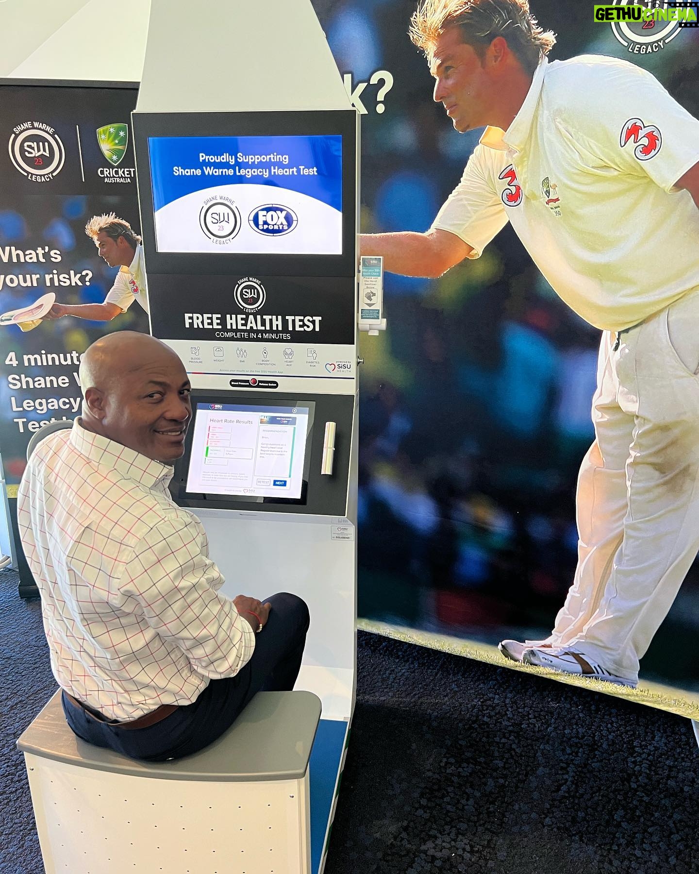 Brian Lara - 3 Likes - #73543
If you haven’t done it go do it!
To find a heart test just jump on www.shanewarnelegacy.com and put in your post code. There is 311 locations around Australia. Remember Shane is longing down at us just do it.
#warnie