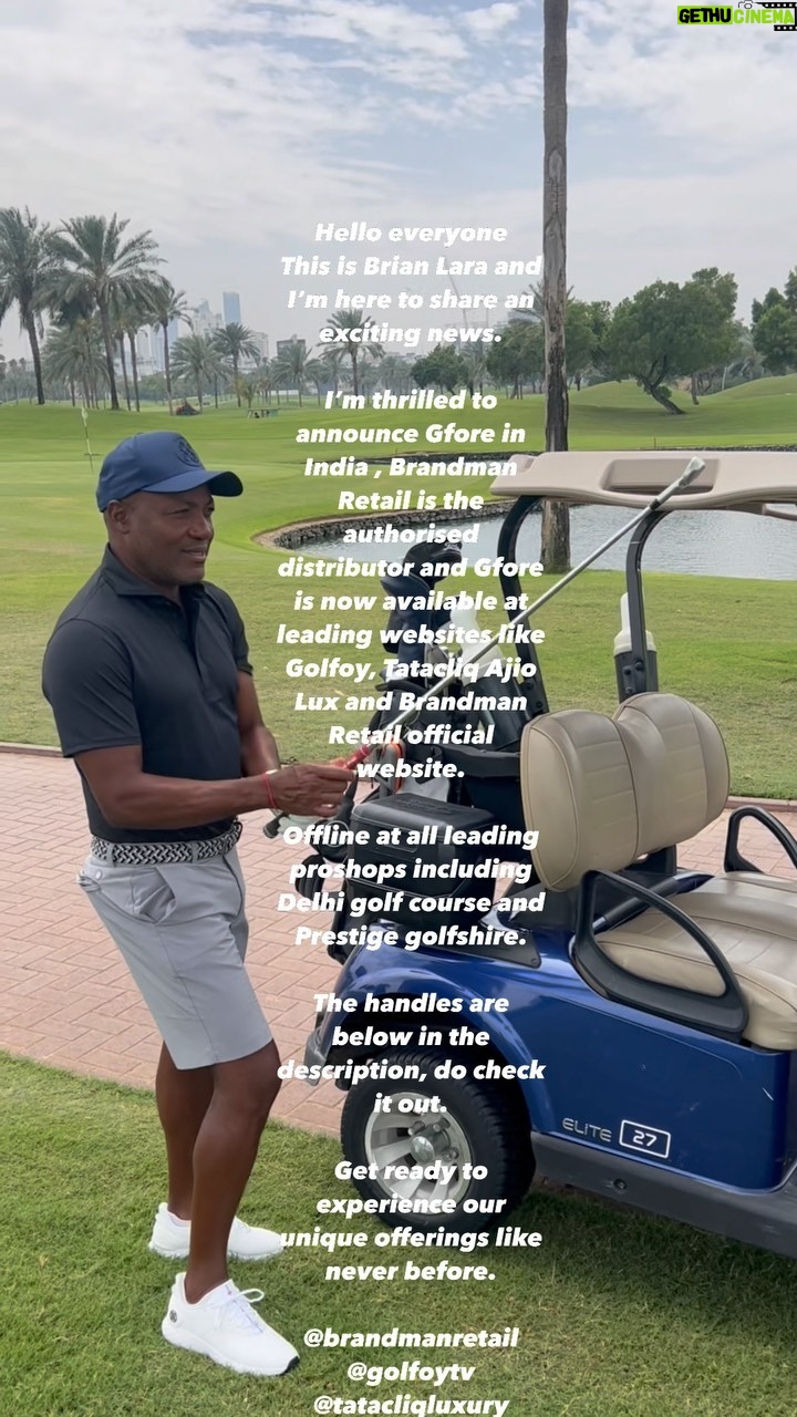 Brian Lara - 1.4K Likes - Hello everyone
This is Brian Lara and I’m here to share an exciting news.
I’m thrilled to announce Gfore in India , Brandman Retail is the authorised distributor and Gfore is now available at leading websites like Golfoy, Tatacliq Ajio Lux and Brandman Retail official website.
Offline at all leading proshops including Delhi golf course and Prestige golfshire.
The handles are below in the description, do check it out.
Get ready to experience our unique offerings like never before.
@brandmanretail
@golfoytv
@tatacliqluxury
@ajioluxe
#brandman #gfore #brandmanretail #BMR #tatacliqluxury