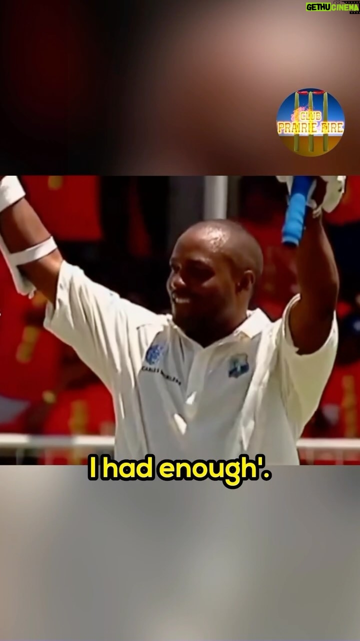 Brian Lara - 5.1K Likes - The Prince 👑 reflects on his world record 400* and tells Vaughany how many he could’ve got…😂
Wouldn’t the West Indies love to have an innings like that right now 🏏
#ClubPrairieFire