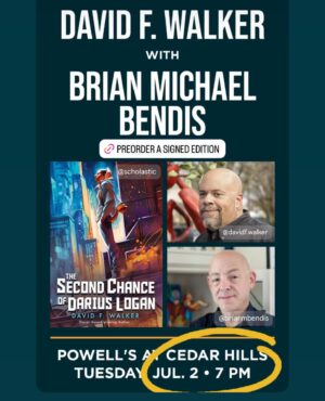 Brian Michael Bendis Instagram - Tonight! @davidf.walker @powellsbooks my friend has written a wonderful book. I can’t wait to hang out with him and talk about it. The story behind the book is as interesting as the book itself. Come celebrate one of the true good guys. @scholastic