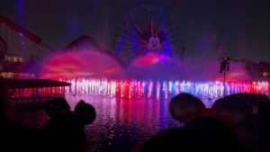 Brian Michael Bendis Instagram - Stopped by Disneyland recently to see the awesome surrealness of many of my friends and heroes ideas collage projected onto moving water #avengers #avengerscampus