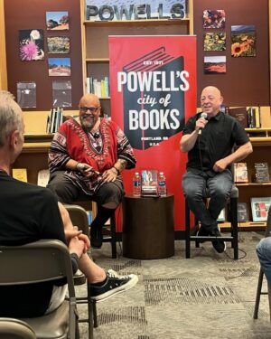 Brian Michael Bendis Instagram - Great night out with friends and family in celebration of the new @scholastic book release by @davidf.walker @mofoman68 The second chance of Darius Logan. It’s such a great book. Thanks to everyone who came out. Thank you to the staff at Cedar Hills @powellsbooks for being outstanding. #thesecondchanceofdariuslogan photos by @abendis6
