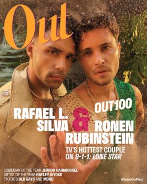 Brian Michael Smith Instagram - I’m truly truly humbled to find myself represented in the company of so many powerful artists that inspire me. I’m so grateful to for every opportunity I have to use storytelling, be it my own or channeling someone else’s, to advocate for love, wholeness and connection. Thank you @outmagazine for the recognition and for continuously platforming LGBTQ  change-makers. 💪🏾🖤🏳️‍🌈🏳️‍⚧️ 

And shout out to my @911lonestar brothers @actuallyrafa and @ronenrubinstein for their work, advocacy and hotness on this cover 🤌🏾🔥🔥🔥🔥
♻️ Posted @withrepost • @dramaclubfox “As an artist, I like to tell stories that challenge others to feel and to consider other ways of being. I like to take on projects and characters in stories that get people to question what they believe about themselves, and what is possible in their lives and the world around them.” - @the_brianmichael for @outmagazine ❤️ #OUT100
📸: @stormsantos 
👔: @toyeadedipe 

#Representationmatters #Transisbeautiful #brianmichaelsmith #paulstrickland #tarkis #stricklandsaturday #pride