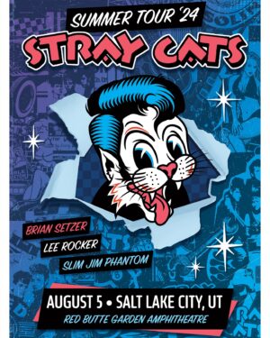 Brian Setzer Instagram - SALT LAKE CITY added to STRAY CATS SUMMER 2024 TOUR 💥 Sign up to Stray Cats’ newsletter for early access to tickets 🎟 (link in bio)