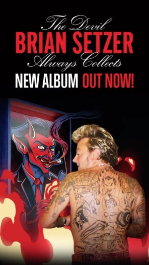 Brian Setzer Instagram - Brian’s brand-new album ‘The Devil Always Collects’ along with a music video for the first track “Rock Boys Rock” is OUT NOW!! 💥

Listen and watch the official music video at link in bio!!