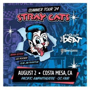 Brian Setzer Instagram - ⭐️ JUST ANNOUNCED ⭐️ @theenglishbeat will be joining Stray Cats August 1st & 2nd at the @pacificamphitheatre in Costa Mesa, CA. Tickets on sale now (link in bio) @moonshinetunes @themidnightcowgirls