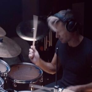 Brian Tyler Instagram - A little jazz shred in the shed🎵! Had a blast playing drums, guitar, piano, bass, Rhodes, and latin percussion on my track “Boom” off the @whatmenwant soundtrack! Not often I get to crank if some solos! The album is on @lakeshorerecords. Filmed beautifully by @arisstoulil