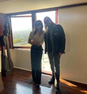 Briana Lane Instagram - This week @mrjcgabel and I hosted a Q and A with our architecture community here in LA about Thom Andersen’s next documentary Schindler vs Neutra co-directed by @davidas. We had the best view in LA thanks to @johnmarkhorton, ate Viennese desserts and got to see a rocket launch. And in the world of beautiful coincidences, John’s favorite doc was Los Angeles Plays Itself. When I told him I’d be working on Thom’s next film, he said “I think this might be the coolest thing you’ve ever done.” To all of the LA nostalgia loving hearts out there, this one’s for you.
