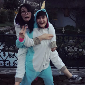 Bridgette Dunning Instagram - I got a Unicorn onesie for Christmas! @mewbert Thank you, I love it 😂🦄💕💕 #feelingmythical #feelingmyself #christmas2018