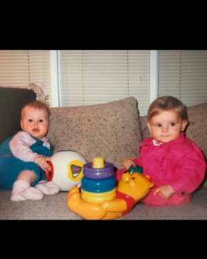 Brit MacRae Instagram - Between two palms 

HAPPY BIRTHDAY TO MY LITERAL DAY ONE (last slide) @simplychelsetta 💕🎉