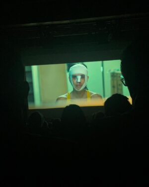 Brit MacRae Instagram - “Dysmorphia” hit the big screen last night!! Thank you @hollyshorts for having us & to @amygeist_la for being the best director a girl could ask for. 

Such an important an important story. Such a wicked genre. 

Toronto friends - our film will be coming to Carlton Cinemas (downtown TO) in May for a festival, will drop deets soon. ❤️