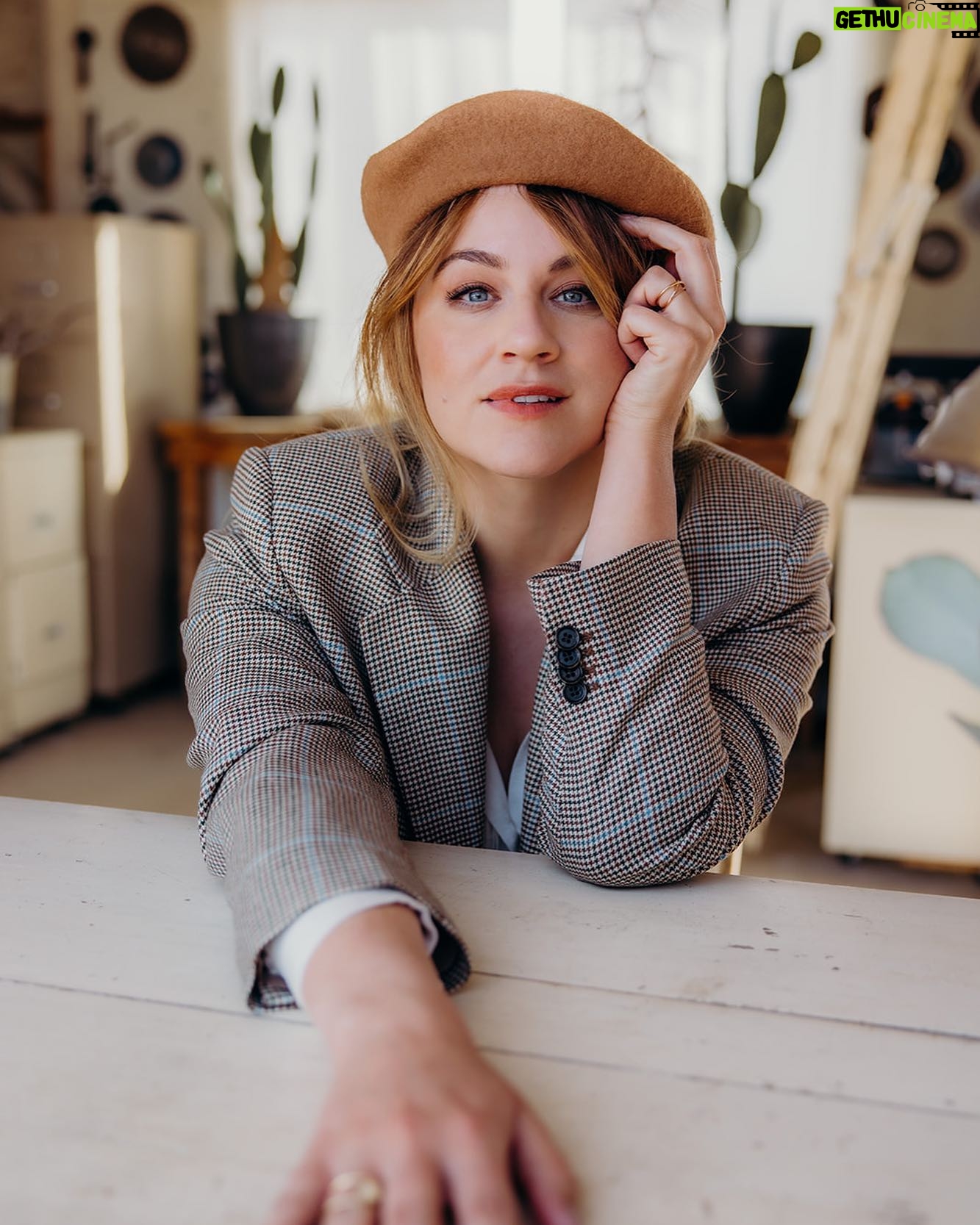 Brit Morgan - 1K Likes - I guess I’m a beret person now. @ashleyrandallphoto