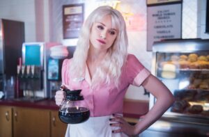 Brit Morgan Instagram - Would you like fries with zap? Next week! ⚡️⚡️#Supergirl #Livewire