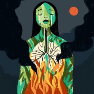 Brit Morgan Instagram - 💔 Link in bio to donate to @amazonwatch who works to protect our rainforest and climate by supporting indigenous peoples. Amazonwatch.org /donate  Art by @giovanamedeiros  #prayforamazonia #savetheearth