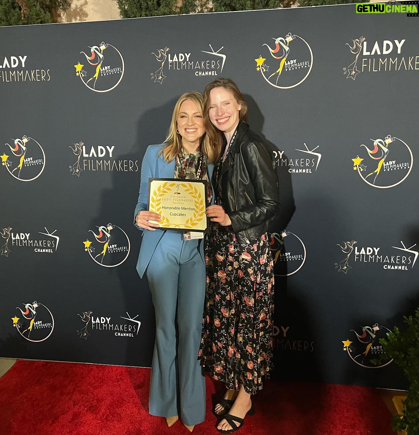 Brit Morgan - 513 Likes - It was so special to see our short film on the big screen for the first time at @ladyfilmmakers festival. I’m thinking so much about all the people who made it possible to get to this point. So many favors and people who donated their talent or money or time. An insanely talented crew and a cast of actual superstars. I feel like I hit the jackpot, especially for my first time directing.
There were a lot of firsts in this project. My first time directing and @emilyanneburton first time writing/starring in a film. You can only say it’s your first time once so in honor of that…I’m so grateful for all the strangers, friends and family who have invested and supported us filming something of our own. Who had faith and trust in us even if we wobbled or answered a question with “I don’t know” or “what do you think”.
One of the greatest gifts in the world is getting to tell our own stories. And to do it with people you love outside the machine of hollywood is just beyond.
Thank you @ladyfilmmakers for the most incredible festival experience and for the honorable mention. And congrats to our love @leahmlewis for winning Best supporting actress!!
Special special thanks to @tengstagram @_johnfitzpatrick @mustardcookies @hannah.vandijk @kierstenelizabeth @loscarrillosproductions and @nataliemoralesloves who I couldn’t imagine doing this without.
And of course to @kimmyerin for the suit of my dreams.
🩵✨💕