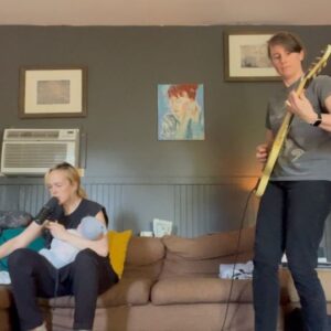 Brittany Allen Instagram - Sunday afternoon band practice 
w
The incomparable Liz Dimo @lzdmo 
& 
my newest bestie 
The MilkMonster 

#newmusic #songwriter #momlife