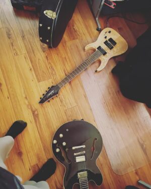 Brittany Allen Instagram - I had the pleasure of scoring @blumhouse film Torn Hearts for director @breagrant , with a script by @rachkollercroft , starring the incredible @kateysagal , @abbyquinnya and @alexxislemire . I pushed the sound in a fresh direction with this one, building off of guitar, to keep it in the world of country music, but twisting and bending it many ways to capture the off kilter and unsettling ways of the story. I like to have flexibility with my rig as sometimes the best ideas come to you when your studio is also your bedroom. 🦑 Check out the trailer at @blumhouse !!