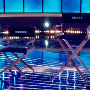 Brooke Burns Instagram - Throwback to The Chase shenanigans with @larserikfilms 
#thechase on
@gameshownetwork @markthebeastlabbett 
So fun!!