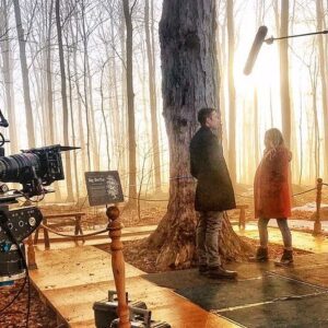 Brooke Nevin Instagram - bucket full and feeling super thankful for the last few weeks of maple syrup highs, laughter, ukulele serenades and being up for sunrises with this rad cast and crew.