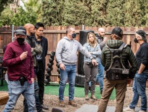 Brooke Nevin Instagram - Talk about a wild ride! Here are some BTS shots (📸 @davinophotostudio ) from last night’s episode of @swatcbs. 

This cast and crew works hard to bring weekly doses of high octane entertainment to your screens at home…and also know how to have fun while doing it!

A huge thank you to @swatwriters and @michaelgemballa for creating this kick-ass return arc for “Ally”. When you make being bad this fun, who wants to be good?!

Shout-out to the leader of said kick-assery, director #johnterlesky!

And feeling pretty lucky I got to share the screen again with scene partner and partner-in-crime, well fighting crime — @davidbradleylim along with @shemarfmoore and the amazing cast of S.W.A.T.

🔥🙌🏼🔥