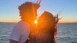 Brooke Nevin Instagram - 12⚡️12

Happy Birthday to my moon-beam-dancing, post-it-love-note leaving, puppy papa-ing, wild haired celebrator of compassion, silly abandon and all things that inspire awe.

Let’s spend another year climbing to spots with great vistas, smoochin’ in front of fancy doorways and expressing states of being with our tongues, ‘kay? 

💜 the heck outta you @traynorland