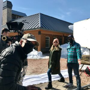 Brooke Nevin Instagram - If you want to eat pancakes after watching this movie, I'll feel like we did our job!

SWEET AS MAPLE SYRUP airs in Canada tonight at 8pm on @city_tv 

And, for US viewers, now streaming on @byutv 

Honestly, the sweetest thing about this movie was the cast & crew. And getting to film on location in Quebec at family-owned Cabanes À Sucres was pretty special.