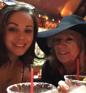 Brooke Williams Instagram - The most radiant beautiful queen holding small anxious jellyfish 😂. And not much has changed! Happy Mother’s Day Mum. You are the best human and I love you so much. Also, sheesh I have a lot of photos of us drinking. Thank you for putting up with me Mama. See you soon ❤️