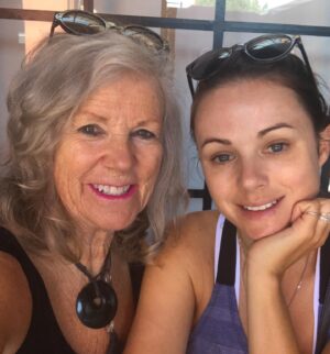 Brooke Williams Instagram - The most radiant beautiful queen holding small anxious jellyfish 😂. And not much has changed! Happy Mother’s Day Mum. You are the best human and I love you so much. Also, sheesh I have a lot of photos of us drinking. Thank you for putting up with me Mama. See you soon ❤️