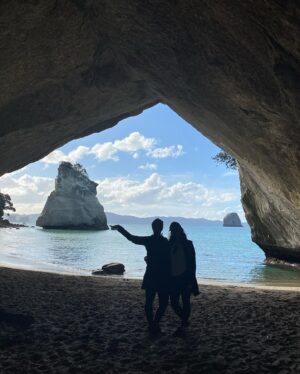 Brooke Williams Instagram - The most glorious time. #coromandel #beautifulnewzealand #purenz #cathedralcove