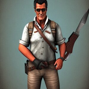 Bruce Campbell Instagram - Fun with AI. New headshots!