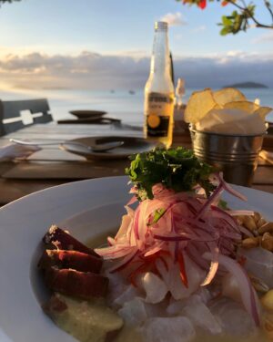 Bruno Bevan Instagram - Final de tarde com pôr do sol, ceviche peruano e una “cerbezza” ! Ê domingão! Quem tb curte?