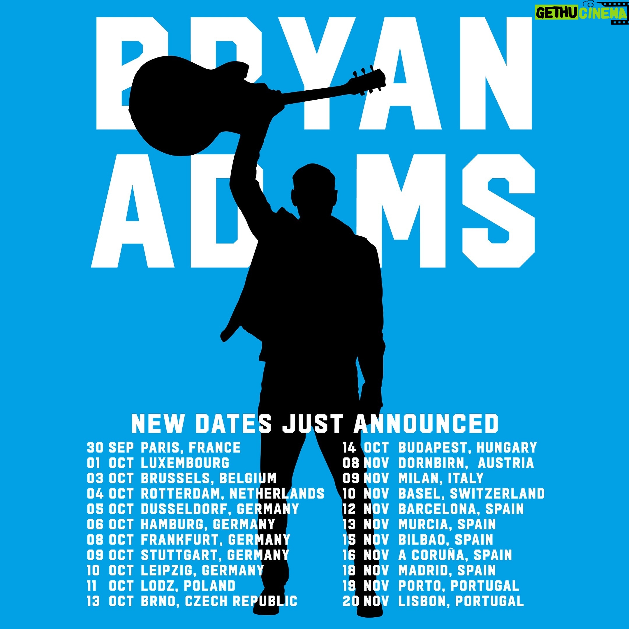 Bryan Adams - 35.1K Likes - More concert announcements! The international leg of the #sohappyithurts tour continues on September 30th in Paris, France 🇫🇷 Tickets available at bryanadams.com/tours!
