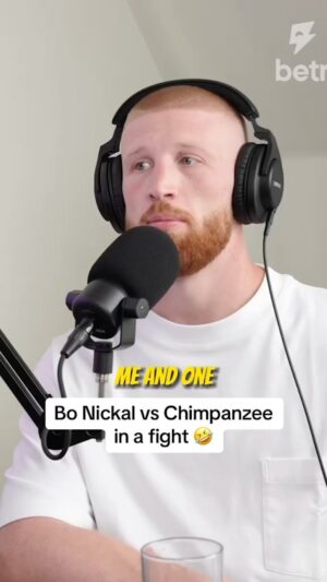 Bryan Callen Instagram - Sorry Bo you’re the man but I don’t think you realize the power of a chimp #ufc #mma #chimpanzee #fight