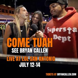 Bryan Callen Instagram - SAN ANTONIO TX THIS WEEKEND! Fri- Sun we’re coming to ya! You don’t want to miss this new hour. Get your tix now on my site (or in bio).