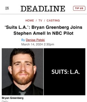 Bryan Greenberg Instagram - Suiting up! 👔🎬 #NextChapter