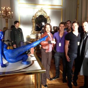 Bryan Singer Instagram - #timetraveltuesday #xmen #xmendofp #jenniferlawrence #jamesmcavoy 
#nicholashoult
#joshhelman
#michaelfassbender @jackhanrahanfitness @christopherjames09