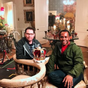 Bryan Singer Instagram - With  @andipeters on the #gardenlodge set #freddiemercury #queen #bohemianrhapsody #uk #crown