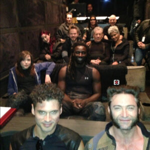 Bryan Singer Instagram - Cast of #Xmen #xmendaysoffuturepast  In our mini theater.  I caught your question on #reddit I have to be honest, the idea to have #stryker ’s eyes turn yellow was added to the film very close to its completion. However I ended up liking it because it showed #mystique ’s path of secretly helping mutants. In that case #wolverine It is a path that continues into #xmenapocalypse